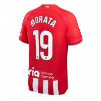 Stroje piłkarskie Atletico Madrid Alvaro Morata #19 Koszulka Podstawowej 2023-24 Krótki Rękaw